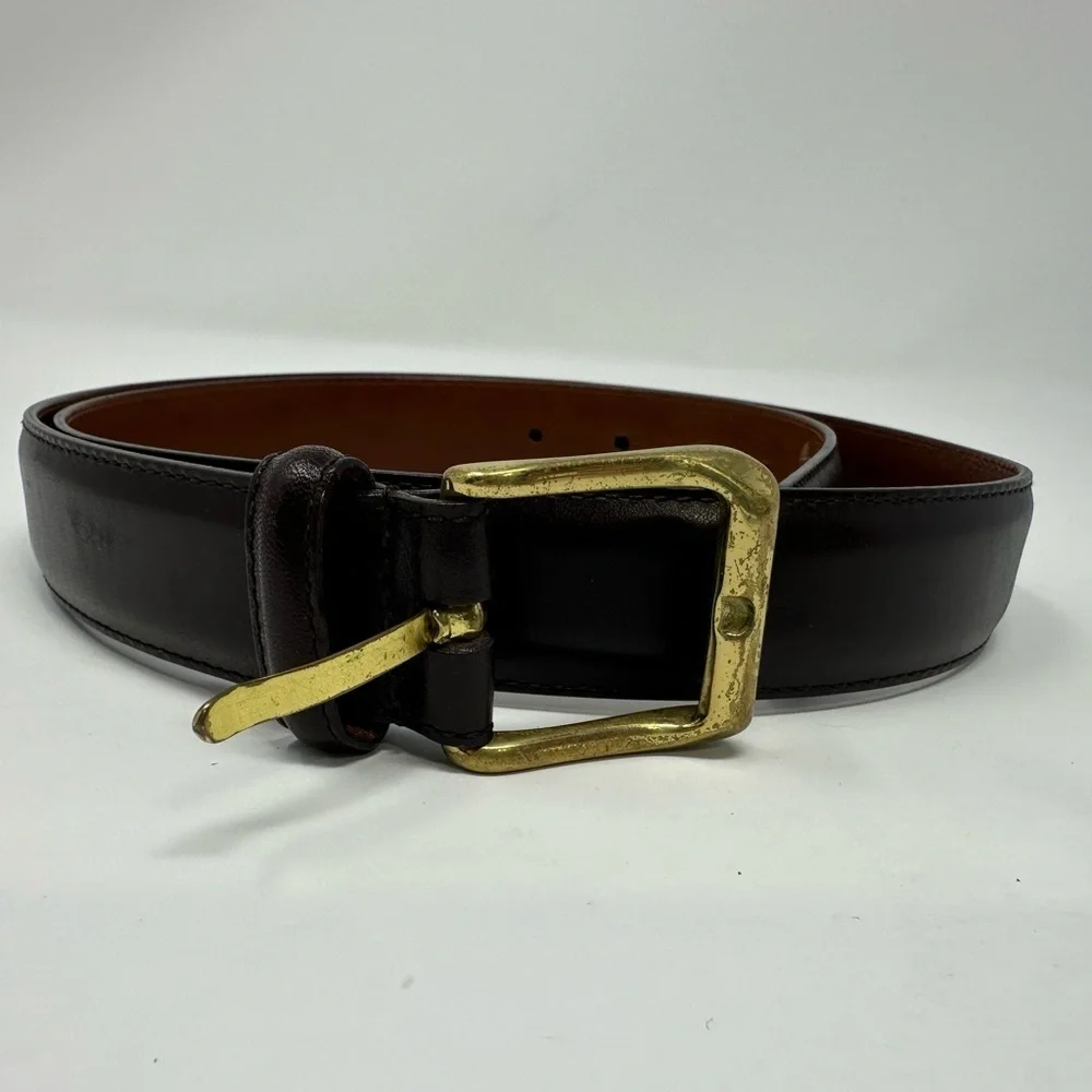 Coach Mahogany Brown‎ Leather Belt 5950 Costa Rica 36”